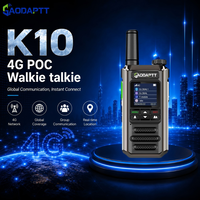 Radio bidirectionnelle GaodaPTT 4G Walkie Talkie K10 POC GSM avec chargeur Type-C, personnalisation du logiciel, couverture mondiale illimitée, interphone