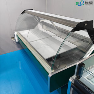 Frigorifero Espositore Grande per Supermercati e Gastronomie, Vetrina Refrigerata per Macellerie con Porta in Vetro - Product Image 4