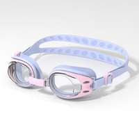 Lunettes de natation pour enfants personnalisées, amusantes, à petite monture, anti-buée, protection UV, en silicone, pour sports aquatiques