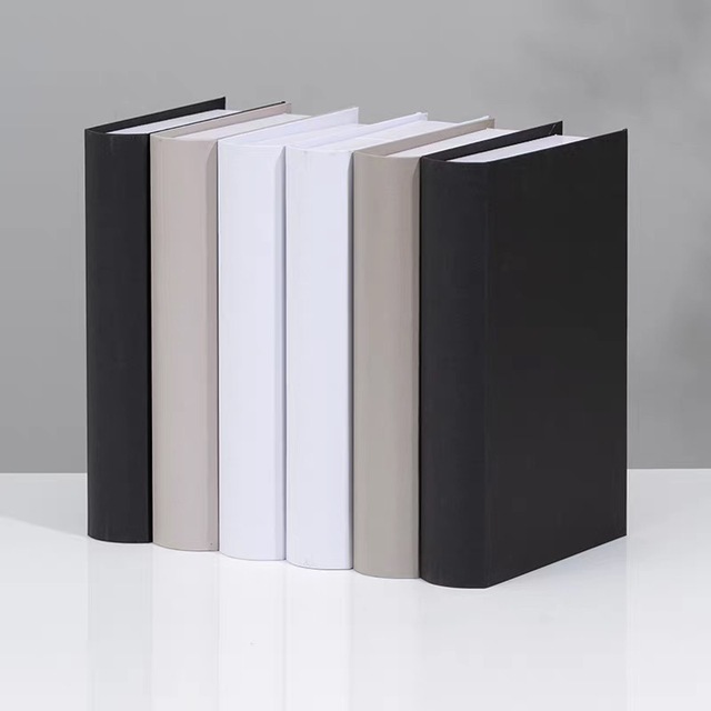 Linen Decor Books Design Coffee Table for Fake Books Hardcover Book Decoration Accessories Luxury Home Decor