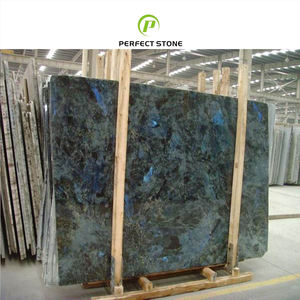 Losa de Granito Azul Labradorita de Alta Calidad, Losa de Granito Azul Lemuriano para Pisos, Paredes y Muebles Personalizados - Product Image 3