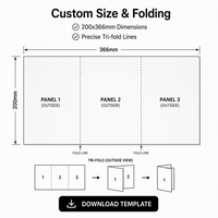 Service d'impression de brochures pliées en trois, personnalisées, offset, couleur pleine, avec plastification, pour la promotion professionnelle des entreprises