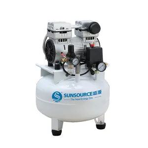 Low Oem Silent Outstanding Quiet Mini Small Air Compressor Portable 0.74Hp 1Hp Medical Dental Silent Oil Free Air Compressor