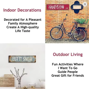 Tùy chỉnh 4x16 inch kim loại đường phố dấu hiệu cá nhân ngoài trời dấu hiệu giao thông với văn bản của bạn cho văn phòng nhà sân hoặc đường - Product Image 6