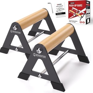 Barras Paralelas de Madera OCHANTUM, Equipo Multifuncional de Fitness para el Hogar, para Entrenamiento de Músculos del Pecho, Unisex para Adultos - Product Image 1