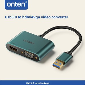 Adaptateur USB3.0 vers HDTV VGA 2-<span class=keywords><strong>en</strong></span>-1 <span class=keywords><strong>4K</strong></span> 60Hz VGA <span class=keywords><strong>1080P</strong></span> 60Hz, <span class=keywords><strong>convertisseur</strong></span> USB3.0 vers VGA 2-<span class=keywords><strong>en</strong></span>-1 <span class=keywords><strong>1080P</strong></span> sans pilote pour ordinateur - Product Image 5