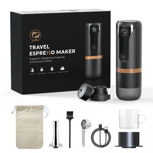 Nouvelle arrivée, machine à expresso italienne, mini cafetière à <span class=keywords><strong>piston</strong></span> portable, plastique, acier inoxydable, utilisation à domicile, au bureau, en extérieur - Product Image 3