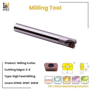 Fraise à indexage rapide pour usine, type queue de fraise avec trou de refroidissement pour plaquettes EDNW13T4 EDNW10T3, fraise de dégrossissage CNC - Product Image 2