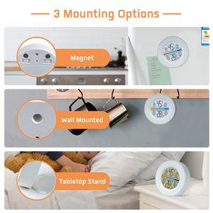Макс/мин для съемки в помещении с ЖК-дисплеем электронный измеритель температуры и влажности Цифровой термометр гигрометр метеостанция - Product Image 6