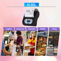 Impresora de Etiquetas Térmicas Inalámbrica AIXW de 80 mm, Impresora Compacta de Etiquetas Adhesivas para Shopify, para Logística FBA, Garantía de 2 Años