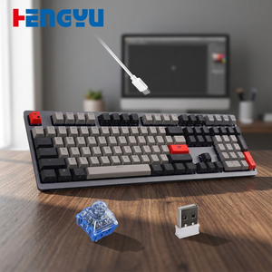 Clavier mécanique sans fil 108 touches Kailh Axis, triple mode, silencieux, rétroéclairage LED, pleine taille, Type-C, anti-ghosting, hot-swappable, OEM/ODM - Product Image 1