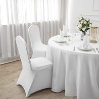 Housse de chaise de banquet extensible 180 g/m², haute élasticité, ajustement universel, décoration de mariage et d'événements, spandex de qualité professionnelle