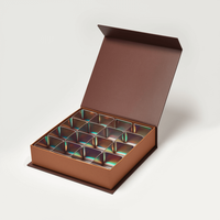 Logo personnalisé Magnétique Recyclable Cadeau Dubaï Chocolat Emballage Boîte de Luxe Rigide Bonbons Boîte de Chocolats
