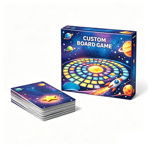 Vietnam Based Factory Custom Board Game with Custom Printing Paper Cardboard Portable Travel <b>Table</b> Game Set Kids Board Game - Product Image 5