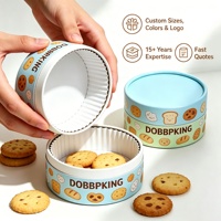 Boîte cylindrique en papier kraft recyclable de qualité alimentaire, emballage de luxe pour gâteau basque, biscuits, chocolat, bonbons