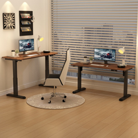 Escritorio Eléctrico en Forma de L con Altura Ajustable, Kit de Marco con Motor Dual, Mesa de Juego Multifuncional Inteligente para Dormitorio