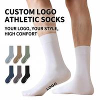 Chaussettes de sport unies en coton côtelé personnalisables avec logo, vente en gros, faible MOQ, livraison rapide, marque privée