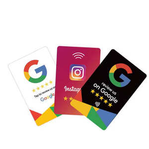 Bon marché, carte <span class=keywords><strong>de</strong></span> visite en acrylique RFID avec logo personnalisé, carte en plastique RFID en PVC avec code QR, contrôle d'accès, <span class=keywords><strong>plaque</strong></span> <span class=keywords><strong>de</strong></span> carte d'examen Google - Product Image 4