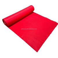 Hochwertige Polyester Red Carpet Runner Roll Outdoor Events Teppiche Kommerzielle Hochzeits bühnen Treppen Ausstellung