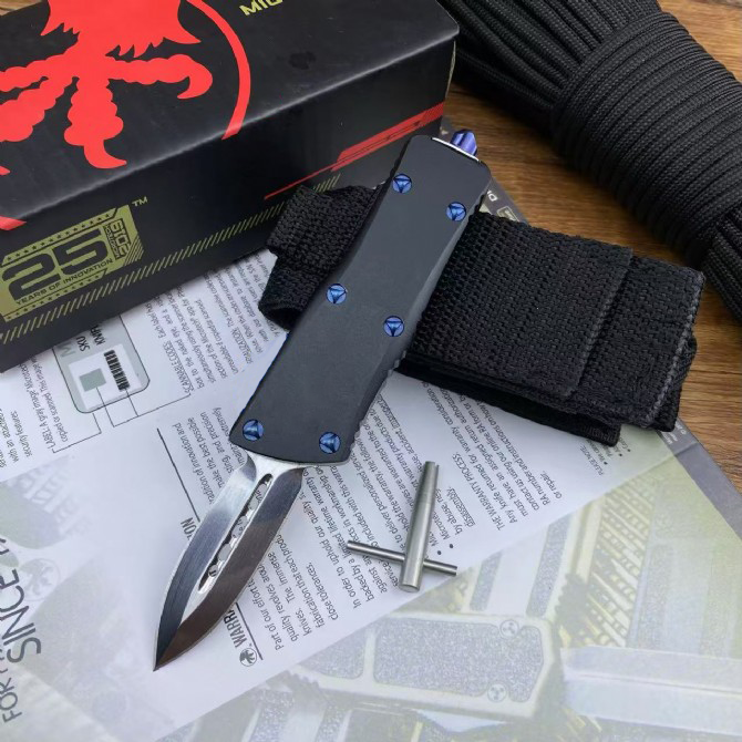 BLACK HANDLE AND DOUBLE-EDGE(D/E)