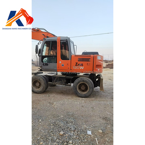 Excavadora usada ZX130W Japón Original bajas horas de trabajo buenas condiciones buen precio ZX 130W excavadoras de ruedas usadas a la venta - Product Image 3