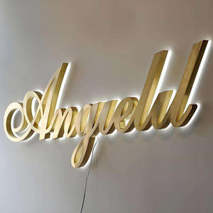 الشركة المصنعة متجر داخلي بإضاءة خلفية ثلاثية الأبعاد شعار مخصص أكريليك ثلاثية الأبعاد شعار بإضاءة خلفية وعلامة الأعمال - Product Image 4