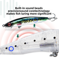 Leurre de pêche en acier inoxydable Xuansuo, type crayon coulant, surface zigzag, leurre dur artificiel à coulée lente pour la pêche au bar