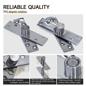 Tùy chỉnh thép không gỉ Hidden tầng bản lề có thể điều chỉnh 360 độ cửa gỗ <span class=keywords><strong>pivot</strong></span> bản lề gỗ đá đen tường - Product Image 2