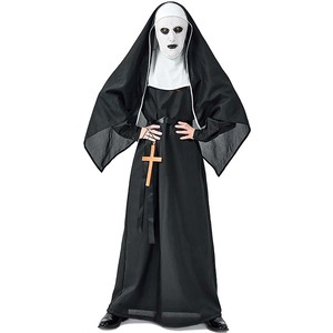 Disfraz de <span class=keywords><strong>Monja</strong></span> Negra Terrorífica de la Virgen María para Mujer, Halloween 2024, HORR-011 - Product Image 5