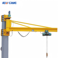 Grue à flèche murale électrique 500 kg, 1t, 2t, 3t, 220V, 380V, commande sans fil, pour colonnes d'atelier