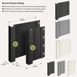 Revêtement mural extérieur en aluminium à grain de bois durable de 2 mm d'épaisseur, résistant aux intempéries, pour façade de maison - Product Image 3