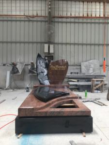 Cjsa g635 — pierres à bascule en granit, avec base et pierres précieuses - Product Image 4