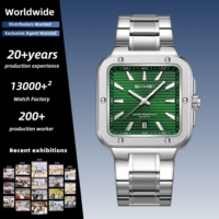 SKMEI 9403 Kadın Alaşımlı Kasa Kare Paslanmaz Çelik Kordon 39MM Cam Kristal Kadran 3BAR Suya Dayanıklı Kuvars Mekanizma Lüks