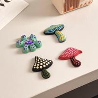 Op maat gemaakte PVC koelkastmagneten paddenstoel pompoen gras tussen wind creatieve decoratieve magnetische zachte rubberen stickers