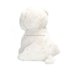 Orsacchiotto Bianco in Peluche di Cotone PP Personalizzabile, Orsacchiotto Bianco Accovacciato con Servizio OEM ODM - Product Image 4
