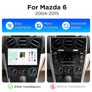 Radio Android para Auto Junsun para Mazda 6 2004-2015, CarPlay, Navegación GPS, Bluetooth, Reproductor Multimedia 2 Din, Reproductor de DVD para Auto - Product Image 2