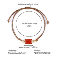 Bracelet en pierre de cristal naturel, réglable, avec pierres précieuses, bracelet pour femmes, bijoux en cristal de guérison, cadeau