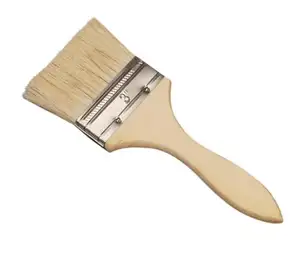 Brosse à puce directe d'usine, brosse à peinture à manche en bois