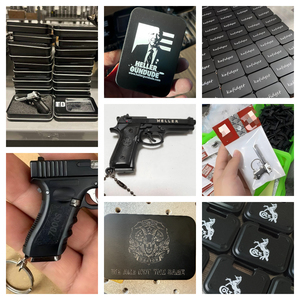 Mini <span class=keywords><strong>pistolet</strong></span> porte-clés réaliste modèle TT33, emballé individuellement comme un breloque de collection pour les amateurs de pistolets militaires - Product Image 6