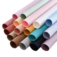 Papier d'emballage pour bouquet de la Saint-Valentin, papier d'emballage épais à texture de goutte d'eau, papier froissé pour fleurs, matériaux faits à la main pour la décoration florale