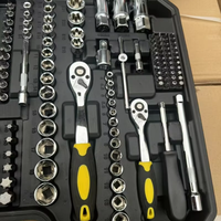 Ensemble de clés à douille multifonctionnelles 222 pièces, en acier au chrome-vanadium, boîte à outils pour la réparation à domicile et automobile