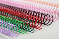 Écologique Unique en acier en spirale avec transparent et noir en plastique 3/1 Bobines Contraignant