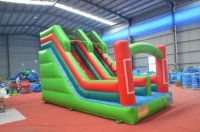Grand château gonflable commercial avec toboggan sec pour adultes, en PVC, grand toboggan gonflable rebondissant