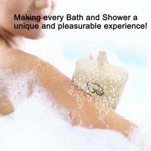 <span class=keywords><strong>Éponge</strong></span> de bain avec logo brodé personnalisé, applicateur de gommage doux pour le corps et le dos - Product Image 5