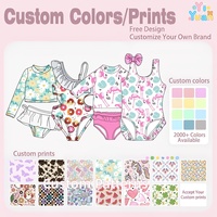 Traje de Baño de una Pieza Personalizado para Niñas Pequeñas, Traje de Baño con Volantes de Secado Rápido, Traje de Baño para Playa, Bikini Rosa para Niñas de 7-8 Años