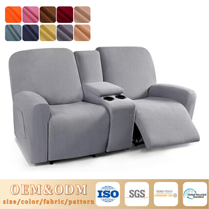 <span class=keywords><strong>Housse</strong></span> <span class=keywords><strong>de</strong></span> <span class=keywords><strong>canapé</strong></span> inclinable électrique fonctionnelle transfrontalière, élastique, tout compris, pour console centrale, pour fauteuil <span class=keywords><strong>de</strong></span> massage séparé, unie - Product Image 1