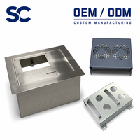 Boîtier en tôle métallique sur mesure OEM, acier inoxydable, pliage, soudage, aluminium anodisé, boîtier d'instrument électronique