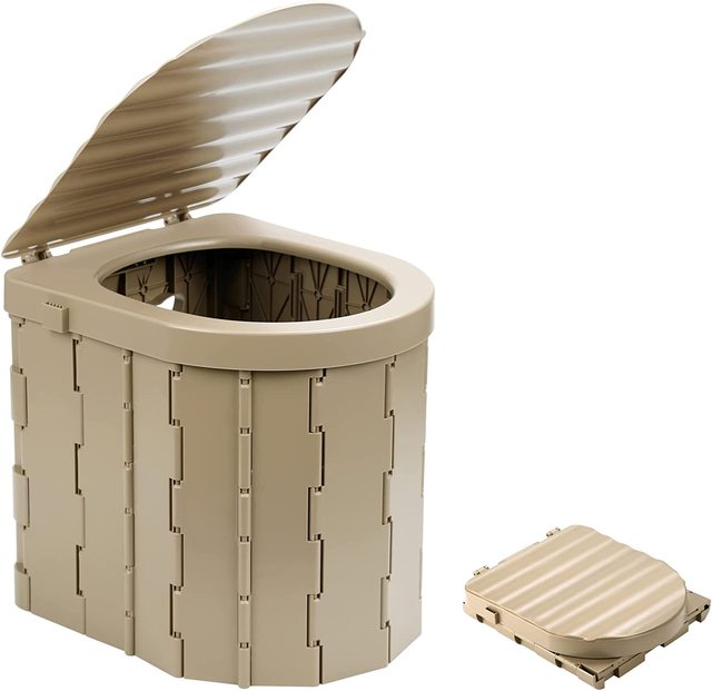 Outdoor Camping Folding Portable Plastic Potty Folding Travel Toilets Camping Toilet for Camping