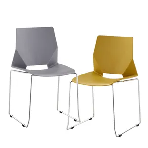 Модное пластиковое кресло из полипропилена с металлическим каркасом, мебель для дома, спальни, гостиной, обеденный стул