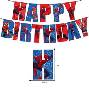 Bonito TEMA DE Spiderman superhéroe decoraciones para fiesta de <span class=keywords><strong>cumpleaños</strong></span> para niños suministros <span class=keywords><strong>Marvel</strong></span> superhéroe globo conjunto suministros para fiestas - Product Image 4